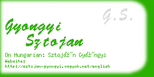 gyongyi sztojan business card